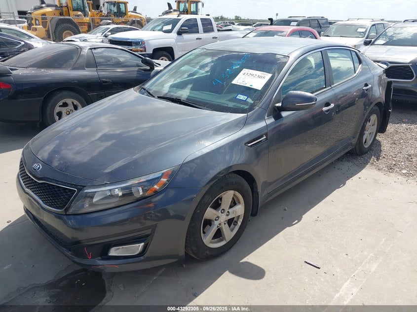 2015 Kia Optima Lx blue sedan gasoline KNAGM4A78F5626832 photo #3