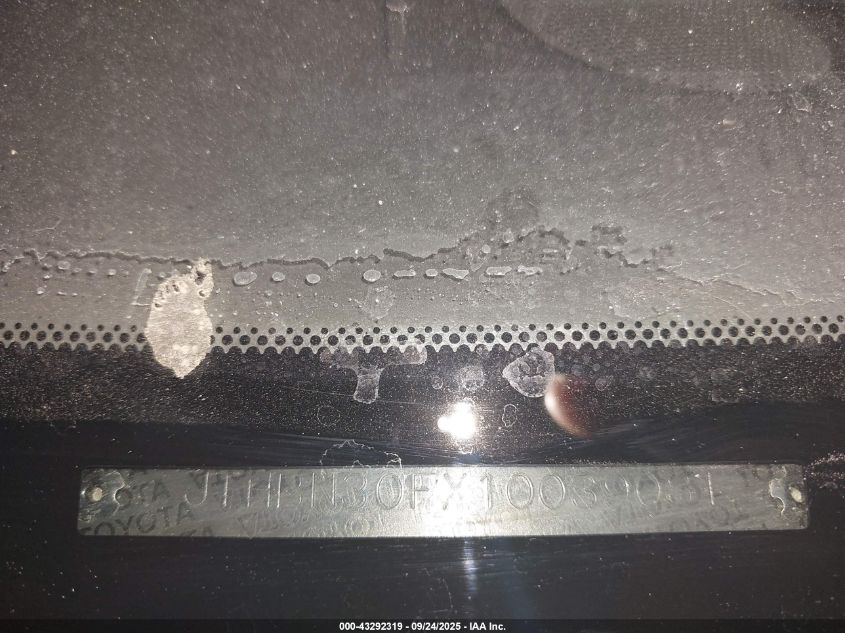 2001 Lexus Ls 430 VIN: JTHBN30FX10039081 Lot: 43292319