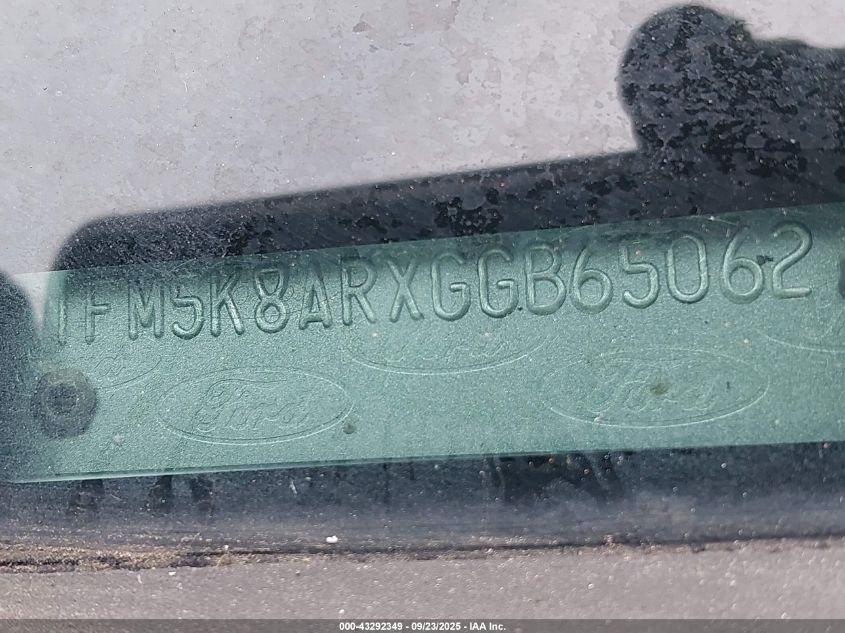 2016 Ford Police Interceptor VIN: 1FM5K8ARXGGB65062 Lot: 43292349