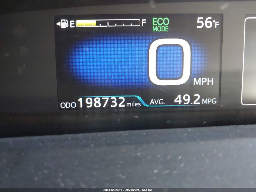 2016 Toyota Prius Two Eco VIN: JTDKARFU5G3525987 Lot: 43292351