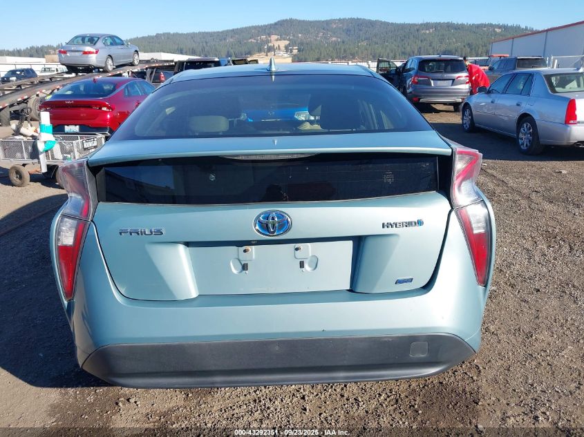 2016 Toyota Prius Two Eco VIN: JTDKARFU5G3525987 Lot: 43292351