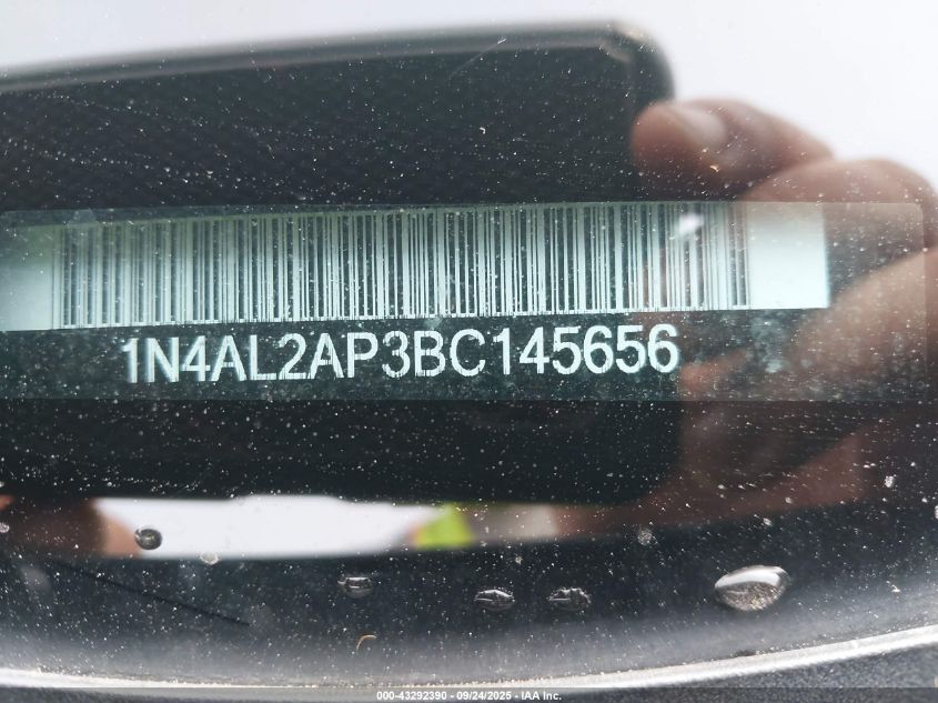 2011 Nissan Altima 2.5 S VIN: 1N4AL2AP3BC145656 Lot: 43292390