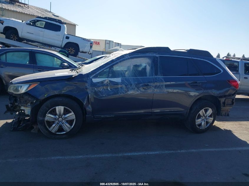 2015 Subaru Outback 2.5I VIN: 4S4BSAACXF3337327 Lot: 43292505