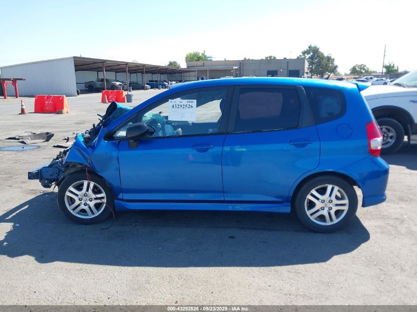 2008 Honda Fit Sport VIN: JHMGD38608S016064 Lot: 43292526