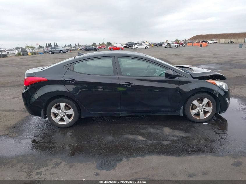 2013 Hyundai Elantra Gls VIN: 5NPDH4AE0DH341659 Lot: 43292686