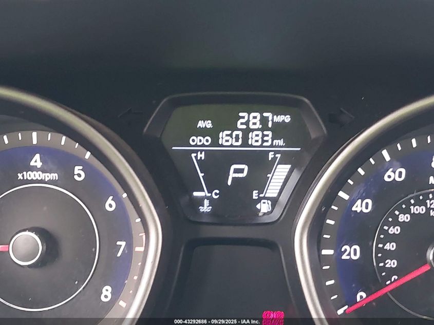 2013 Hyundai Elantra Gls VIN: 5NPDH4AE0DH341659 Lot: 43292686