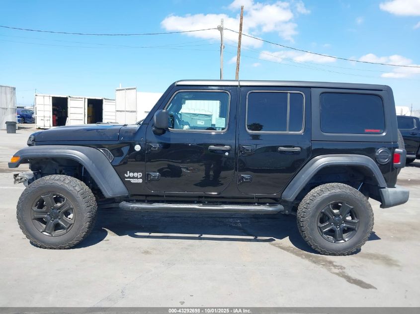 2018 Jeep Wrangler Unlimited Sport S 4X4 VIN: 1C4HJXDG2JW273651 Lot: 43292698