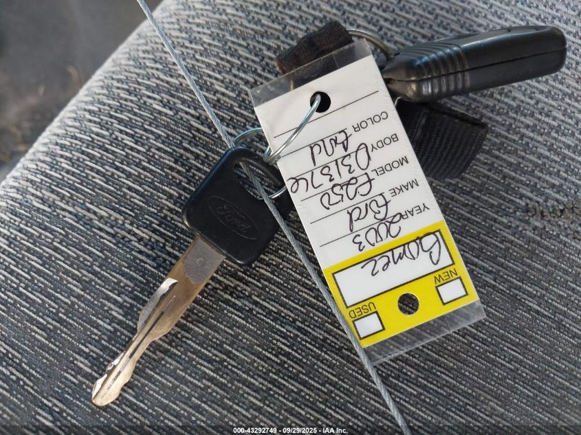 2003 Ford F-250 Lariat/Xl/Xlt VIN: 1FTNW20L83ED31376 Lot: 43292749