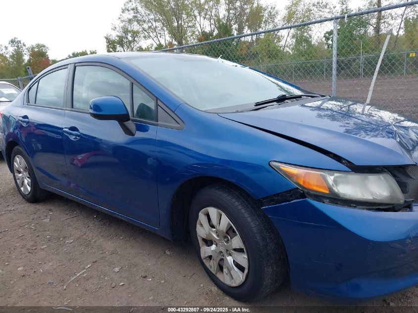 2012 Honda Civic Lx VIN: 19XFB2F56CE022664 Lot: 43292807
