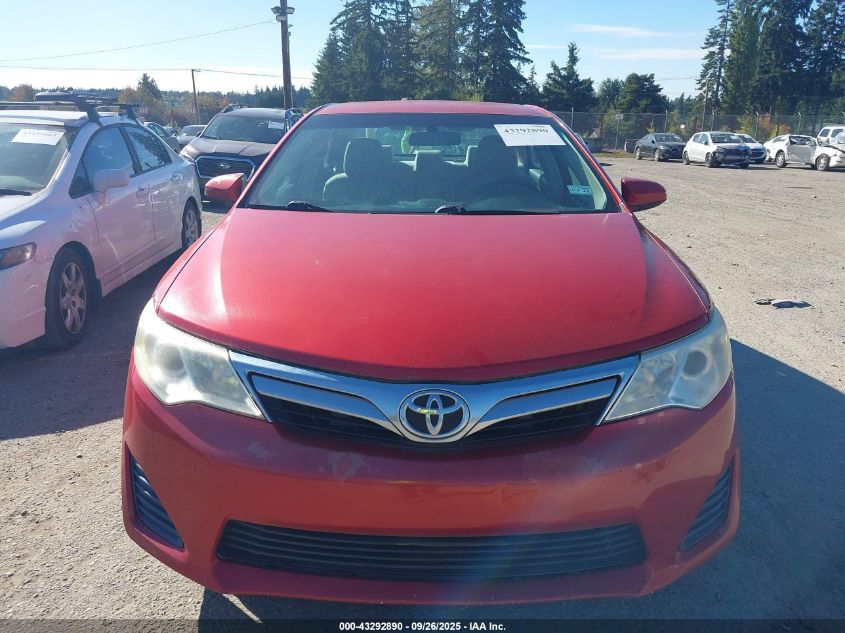 2012 Toyota Camry Le VIN: 4T1BF1FK9CU549193 Lot: 43292890