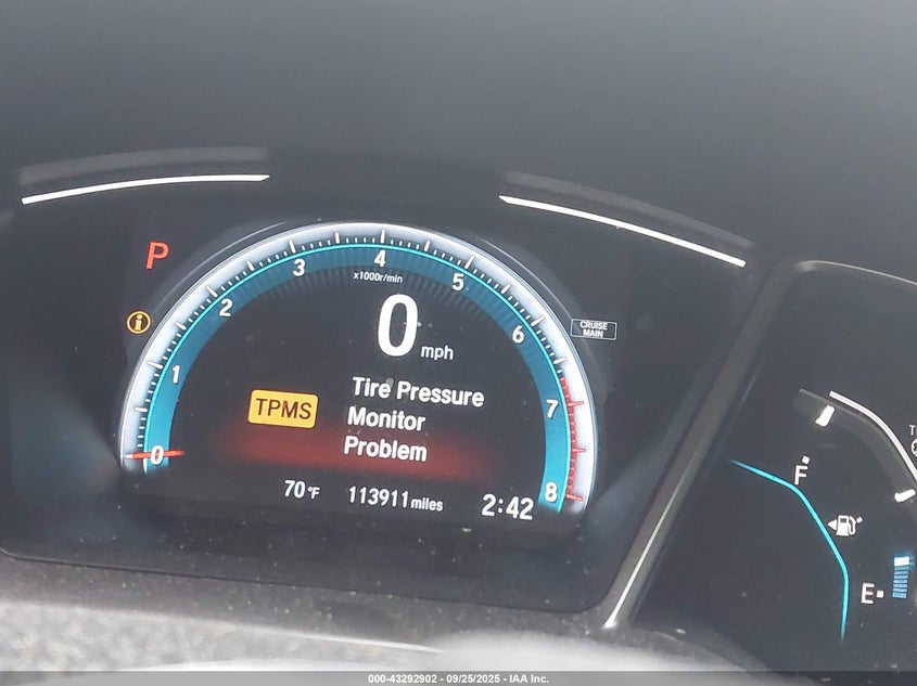 2017 HONDA CIVIC EX - 19XFC2F78HE217607