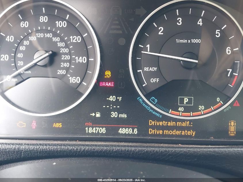 2012 BMW 328I VIN: WBA3A5G56CNN65768 Lot: 43292914