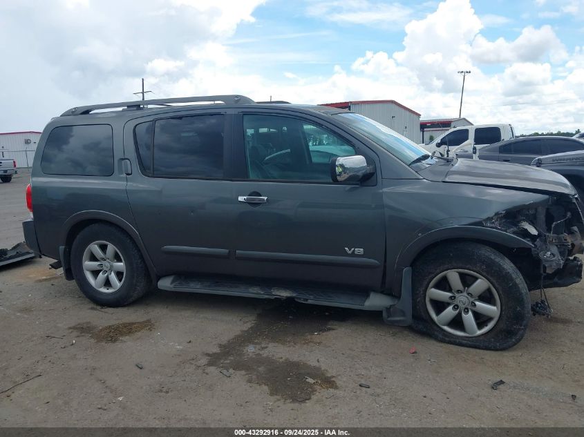 2008 Nissan Armada Se VIN: 5N1BA08D28N611994 Lot: 43292916