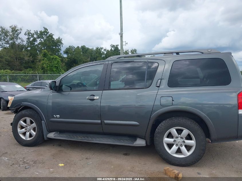 2008 Nissan Armada Se VIN: 5N1BA08D28N611994 Lot: 43292916