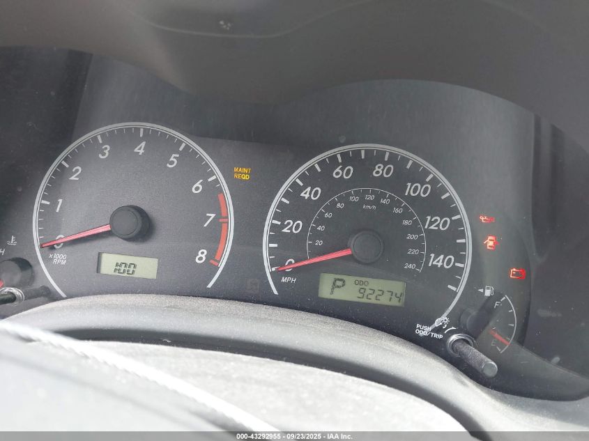 2009 Toyota Corolla Le VIN: 2T1BU40E29C021533 Lot: 43292955