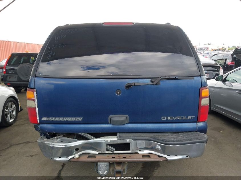 2002 Chevrolet Suburban 1500 Ls VIN: 1GNEC16T32J101297 Lot: 43292976