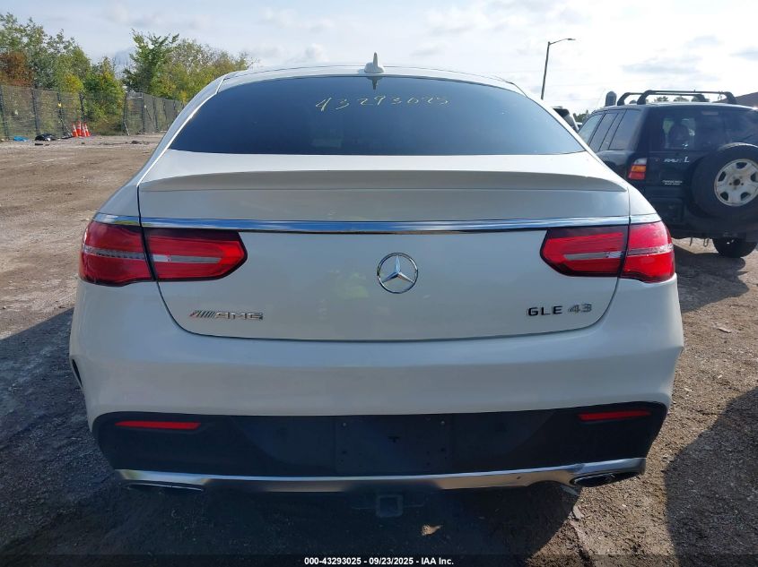 2017 Mercedes-Benz Amg Gle 43 Coupe 4Matic VIN: 4JGED6EB1HA076108 Lot: 43293025