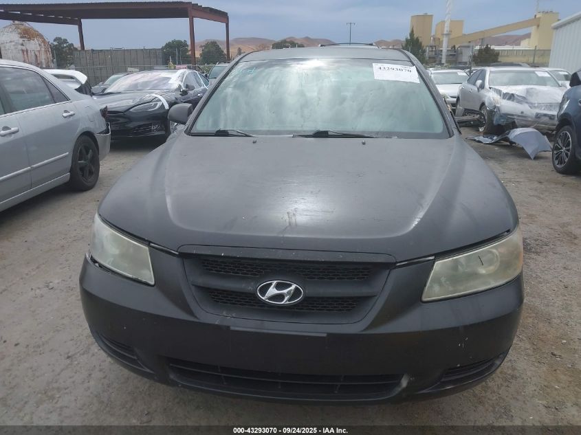 2008 Hyundai Sonata Gls VIN: 5NPET46C28H377272 Lot: 43293070