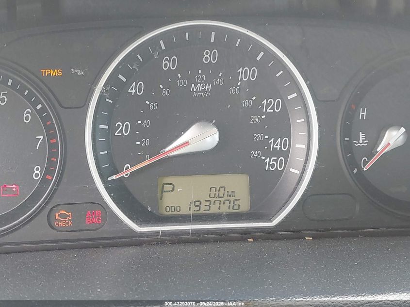 2008 Hyundai Sonata Gls VIN: 5NPET46C28H377272 Lot: 43293070