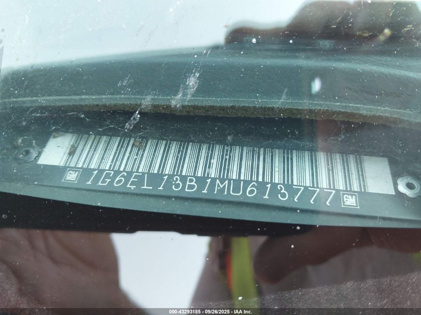 1991 Cadillac Eldorado VIN: 1G6EL13B1MU613777 Lot: 43293185