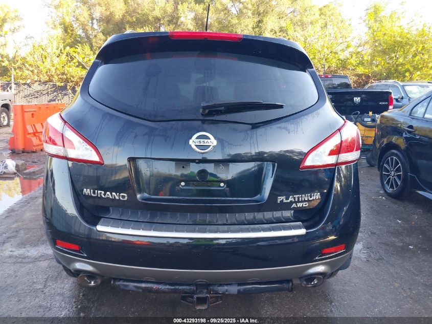 2012 Nissan Murano Le VIN: JN8AZ1MW7CW222233 Lot: 43293198