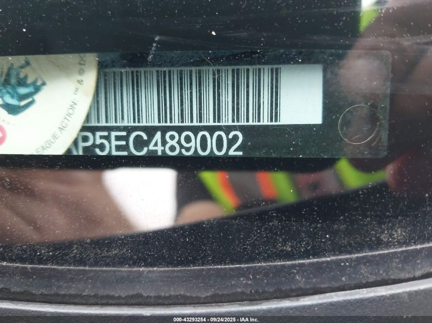2014 Nissan Maxima 3.5 S/3.5 Sv VIN: 1N4AA5AP5EC489002 Lot: 43293254
