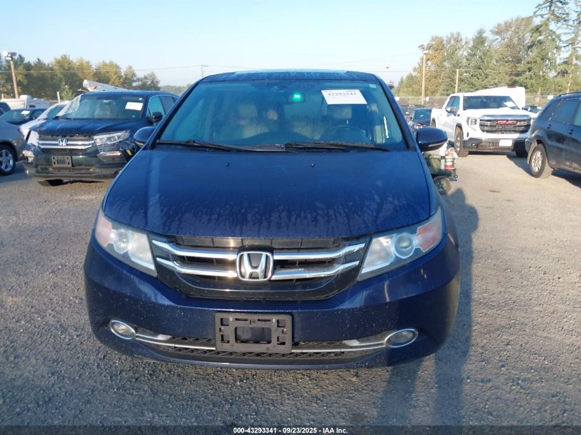2014 Honda Odyssey Touring/Touring Elite VIN: 5FNRL5H95EB055096 Lot: 43293341