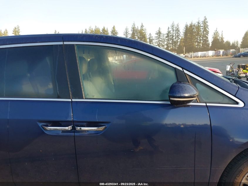 2014 Honda Odyssey Touring/Touring Elite VIN: 5FNRL5H95EB055096 Lot: 43293341