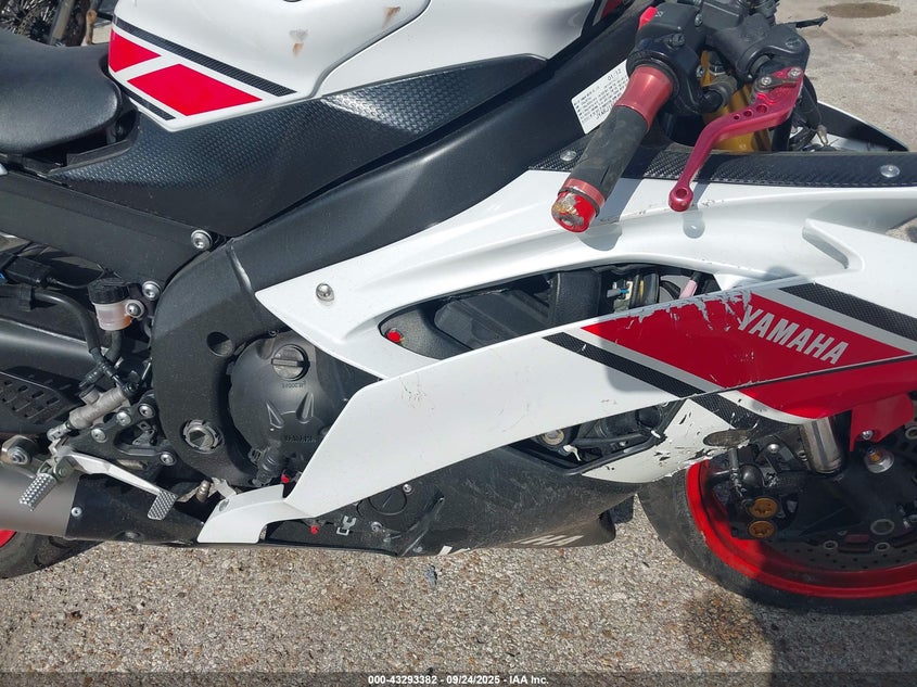 2012 Yamaha Yzfr6 VIN: JYARJ16E0CA025763 Lot: 43293382