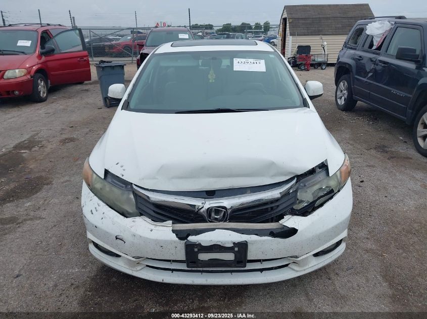 2012 Honda Civic Ex VIN: 19XFB2F84CE109134 Lot: 43293412