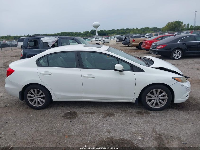 2012 Honda Civic Ex VIN: 19XFB2F84CE109134 Lot: 43293412