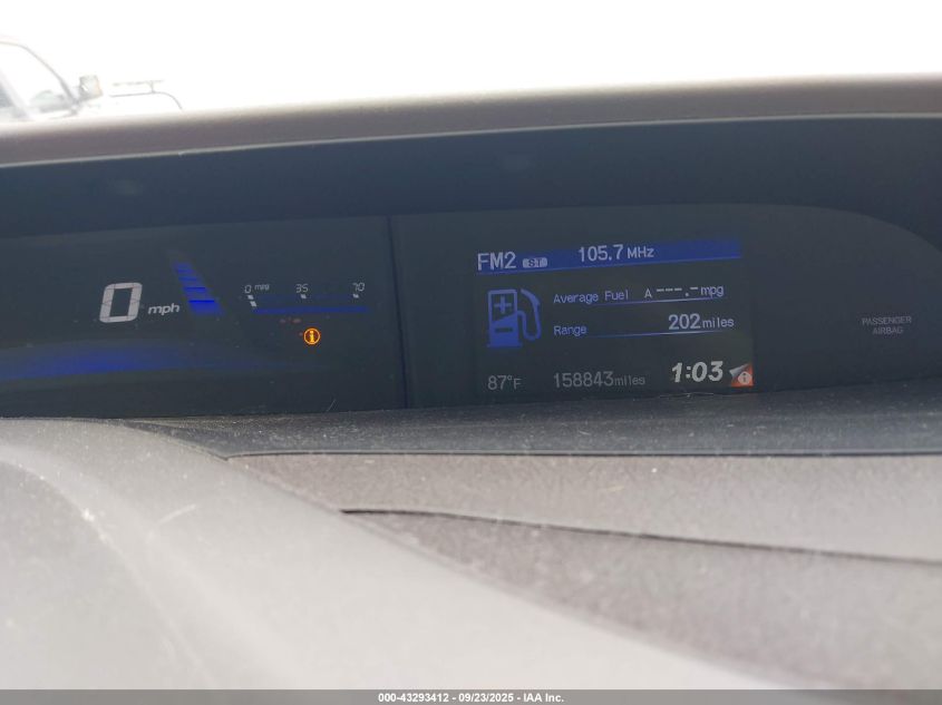 2012 Honda Civic Ex VIN: 19XFB2F84CE109134 Lot: 43293412