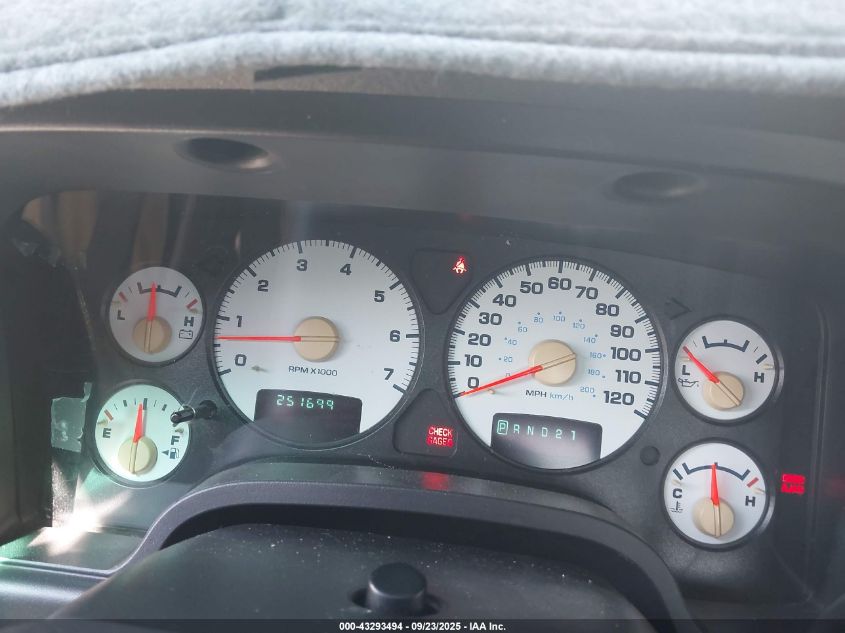 2003 Dodge Ram 1500 Slt/Laramie/St VIN: 1D7HA18D83S260450 Lot: 43293494