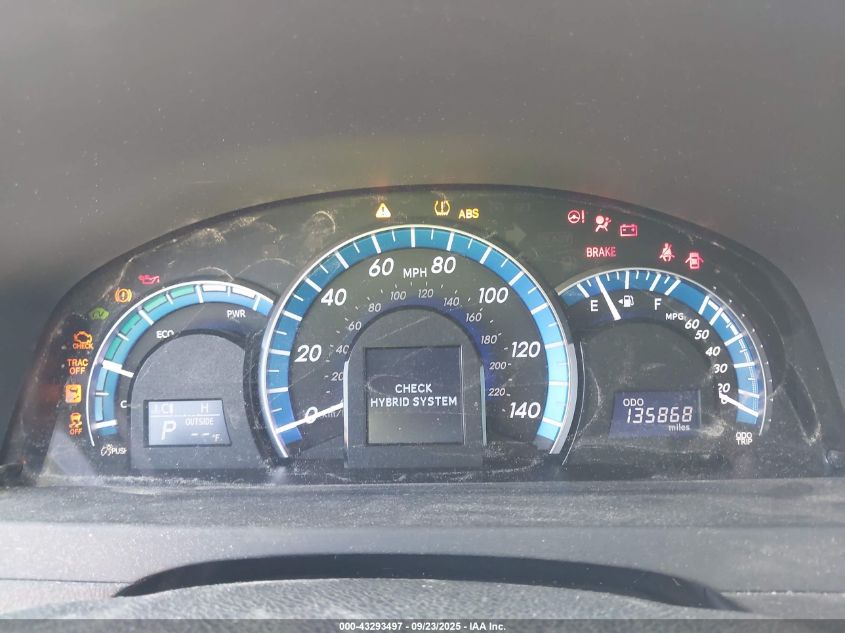 2012 Toyota Camry Hybrid Xle VIN: 4T1BD1FK3CU049665 Lot: 43293497