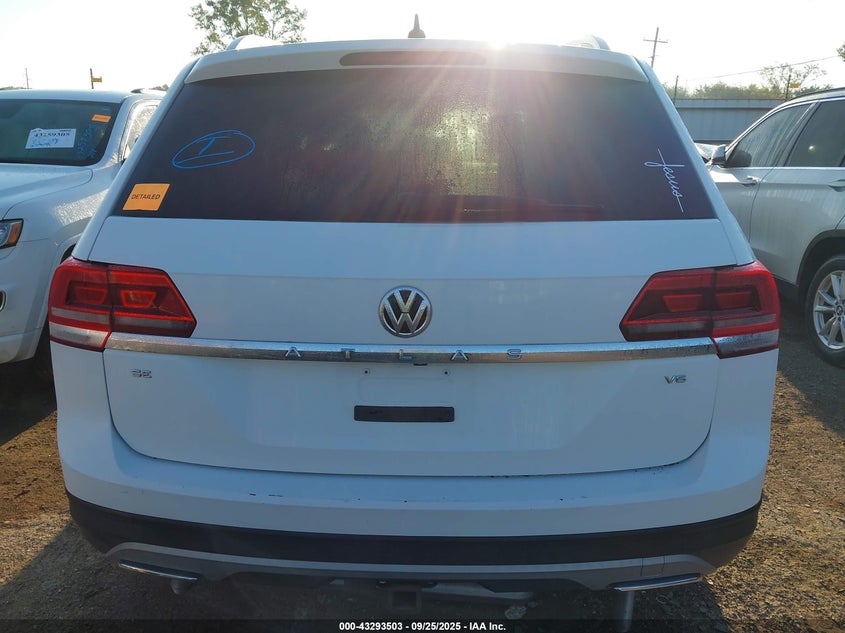 2019 Volkswagen Atlas 3.6L V6 Se W/Technology VIN: 1V2WR2CA6KC515200 Lot: 43293503