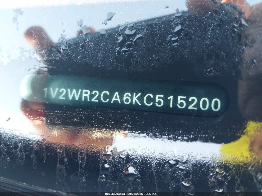 2019 Volkswagen Atlas 3.6L V6 Se W/Technology VIN: 1V2WR2CA6KC515200 Lot: 43293503