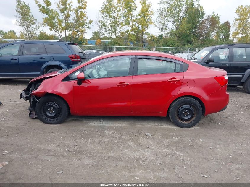2013 Kia Rio Lx VIN: KNADM4A31D6156568 Lot: 43293593