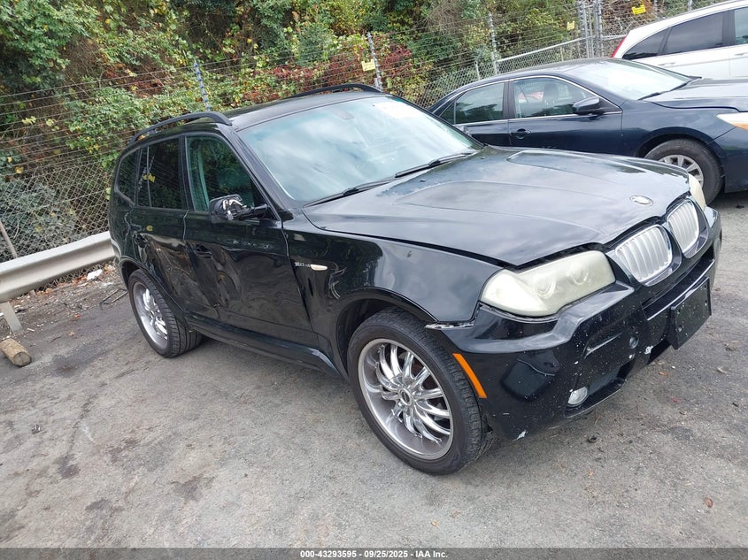 2008 BMW X3 3.0Si black other gasoline WBXPC93438WJ20248 photo #1