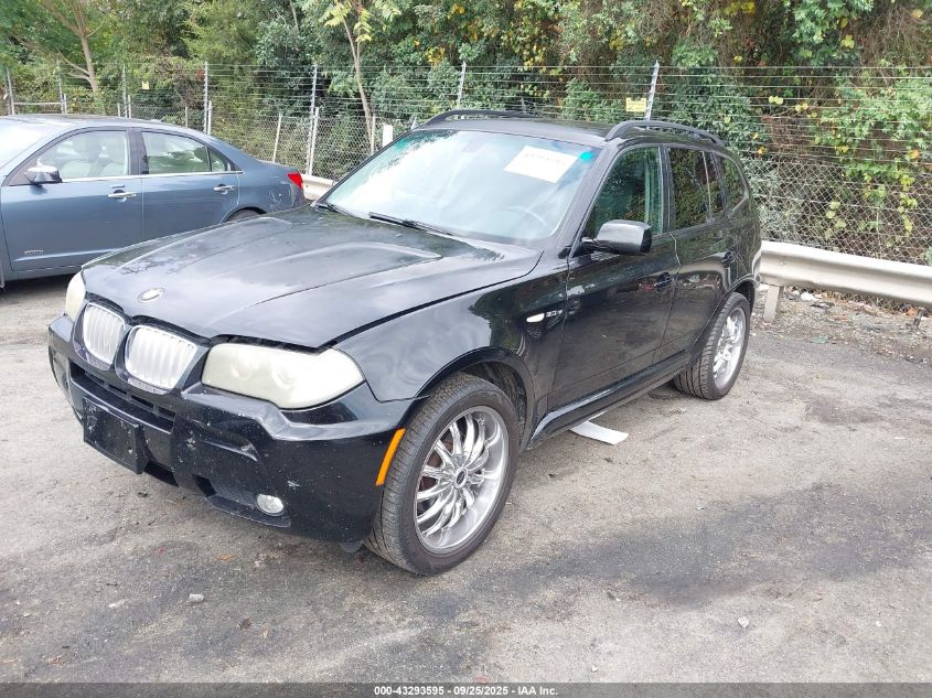 2008 BMW X3 3.0Si black other gasoline WBXPC93438WJ20248 photo #3