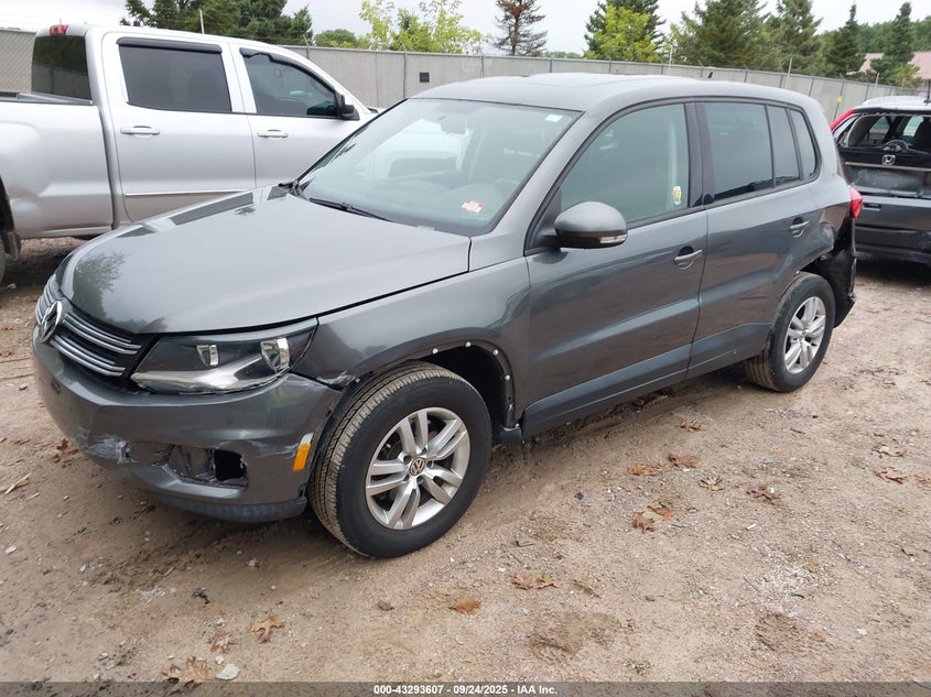2013 VOLKSWAGEN TIGUAN S - WVGBV3AX4DW606181