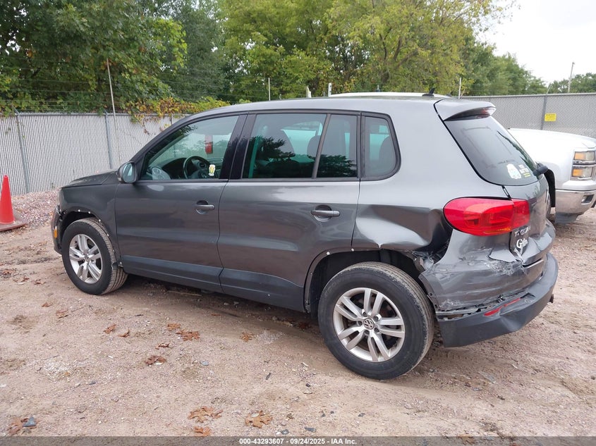 2013 VOLKSWAGEN TIGUAN S - WVGBV3AX4DW606181