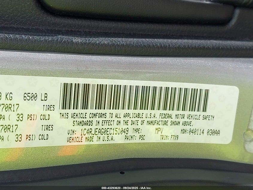 2014 JEEP GRAND CHEROKEE LAREDO - 1C4RJEAG0EC151049