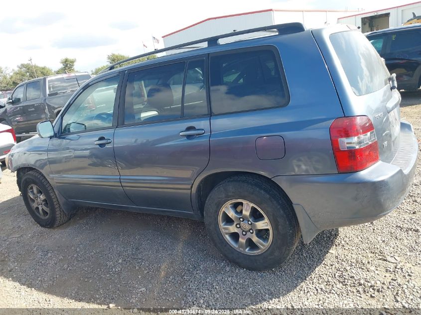 2005 Toyota Highlander V6 VIN: JTEDP21A050082749 Lot: 43293674
