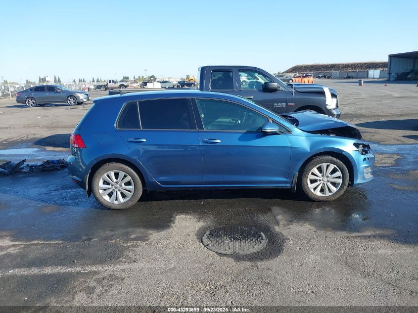2015 Volkswagen Golf Tdi S 4-Door VIN: 3VWRA7AU7FM079751 Lot: 43293699