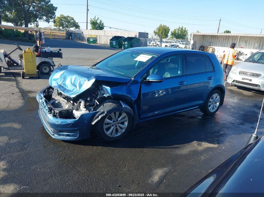 2015 Volkswagen Golf Tdi S 4-Door VIN: 3VWRA7AU7FM079751 Lot: 43293699