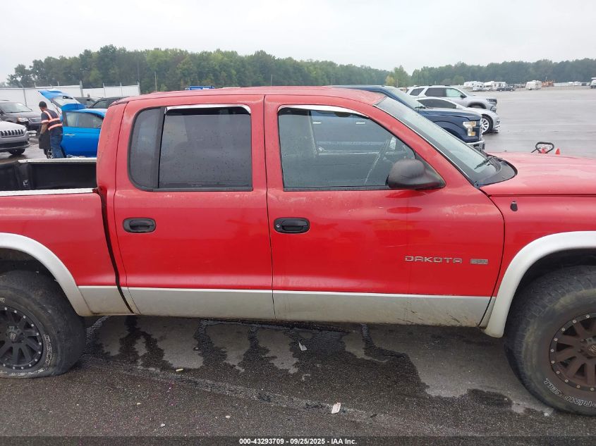 2002 Dodge Dakota Slt VIN: 1B7HG48N22S644435 Lot: 43293709
