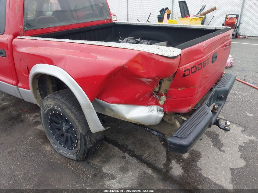 2002 Dodge Dakota Slt VIN: 1B7HG48N22S644435 Lot: 43293709