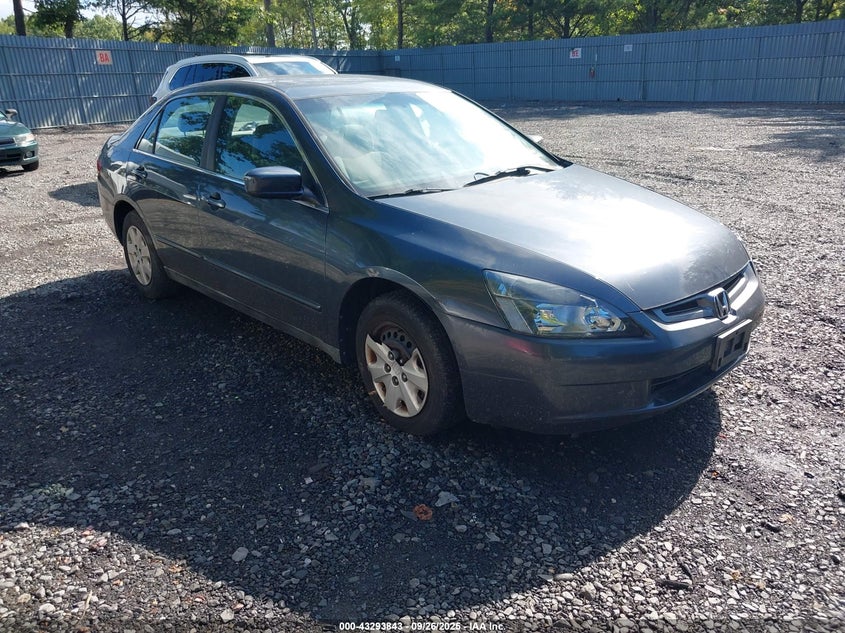 2004 Honda Accord 2.4 Lx grey sedan gasoline 1HGCM56314A020632 photo #1