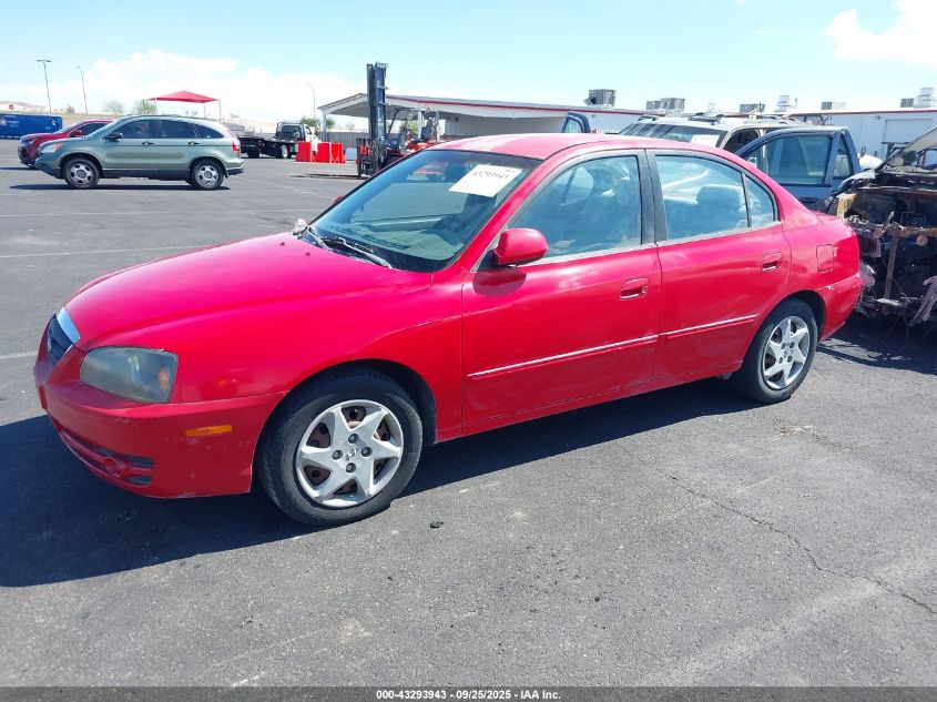 2004 Hyundai Elantra Gls/Gt VIN: KMHDN46D64U827242 Lot: 43293943