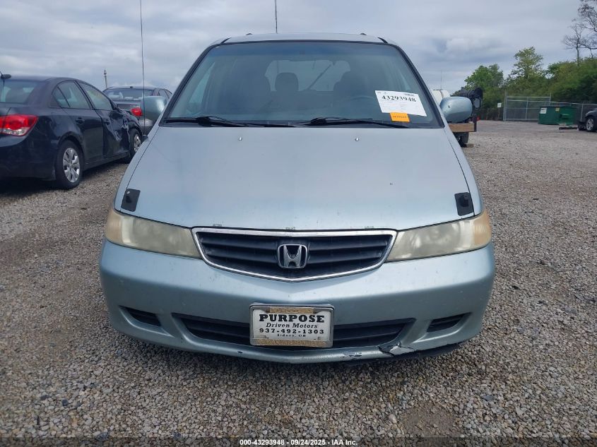 2002 Honda Odyssey Ex-L VIN: 2HKRL18052H588475 Lot: 43293948